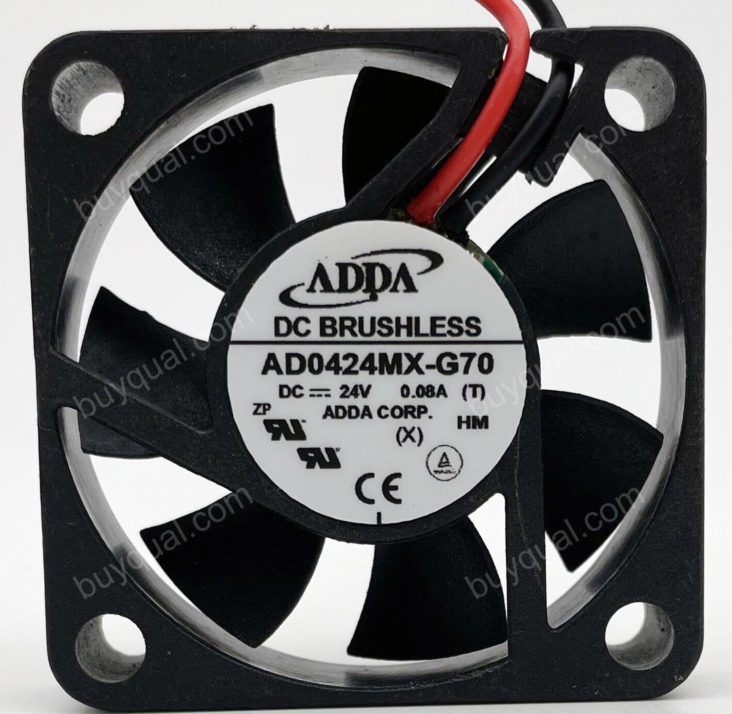 ADDA AD0424MX-G70 24V 0.08A 2wires Cooling Fan ADDA AD0424MX-G70 24V 0.08A 2wires Cooling Fan